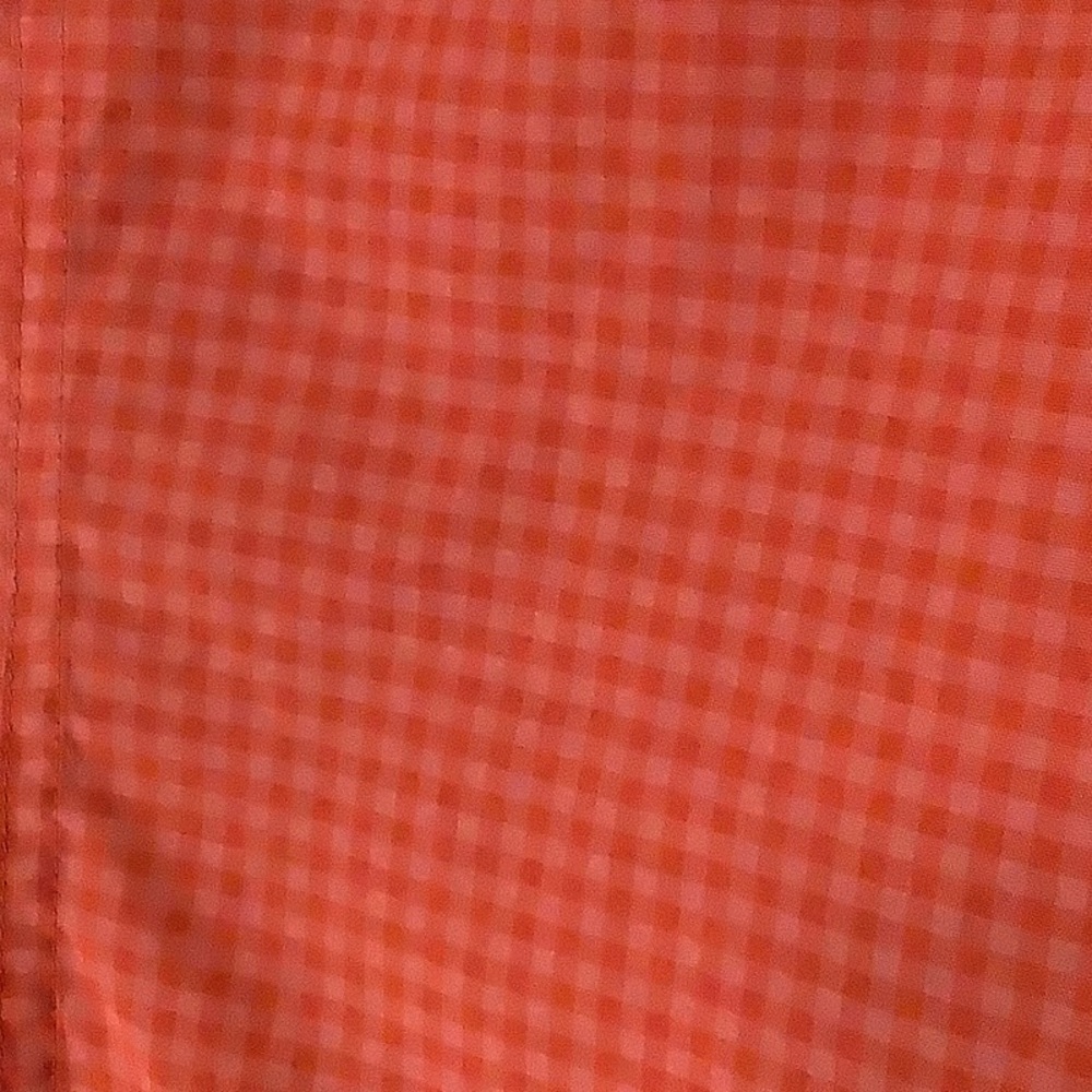 Patagonia orange plaid blouse, size 8 - Picture 5 of 6